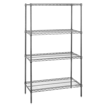 48 x 12 x 54" - 4 Shelf Wire Shelving Starter Unit