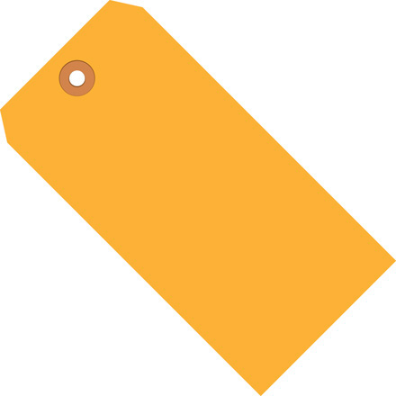 4 <span class='fraction'>1/4</span> x 2 <span class='fraction'>1/8</span>" Fluorescent Orange 13 Pt. Shipping Tags